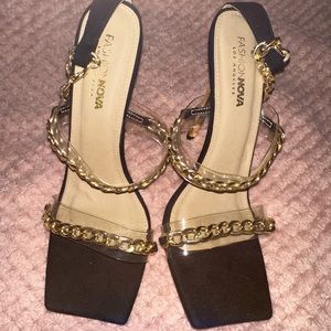 Fashion Nova Chain Heels